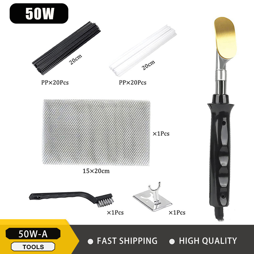 100วัตต์รถกันชนซ่อมประเภทหัวแร้งไฟฟ้าบ้านหนังรีดผ้าอุปกรณ์ชิ้นส่วนพลาสติกซ่อมและเรียบชุดเครื่องมือ - รูปที่ 5