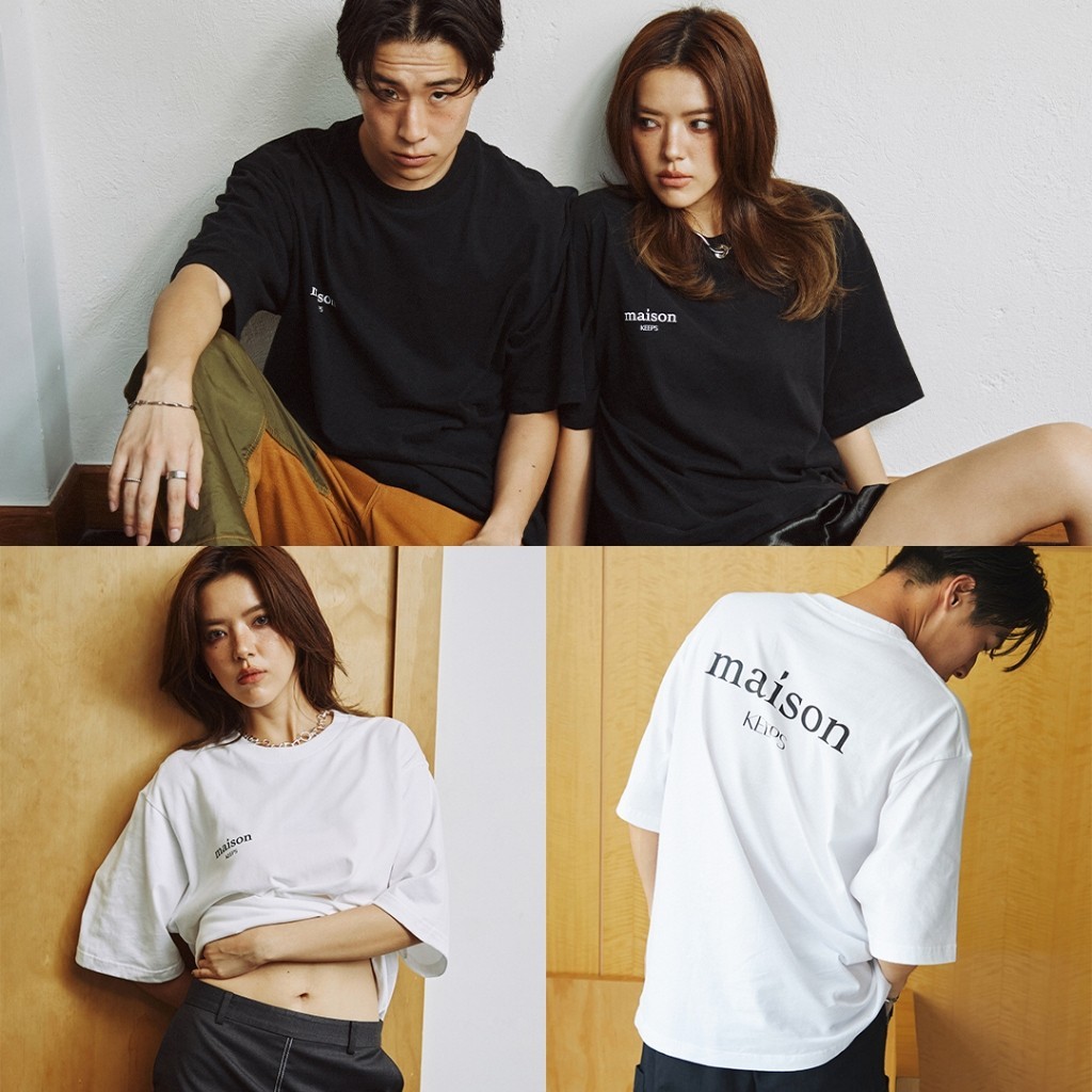 ใหม่ maison KEEPS | Original Oversized Tee | Unisex | เสื้อยืด ทรง oversized ผ้านุ่มพิเศษ