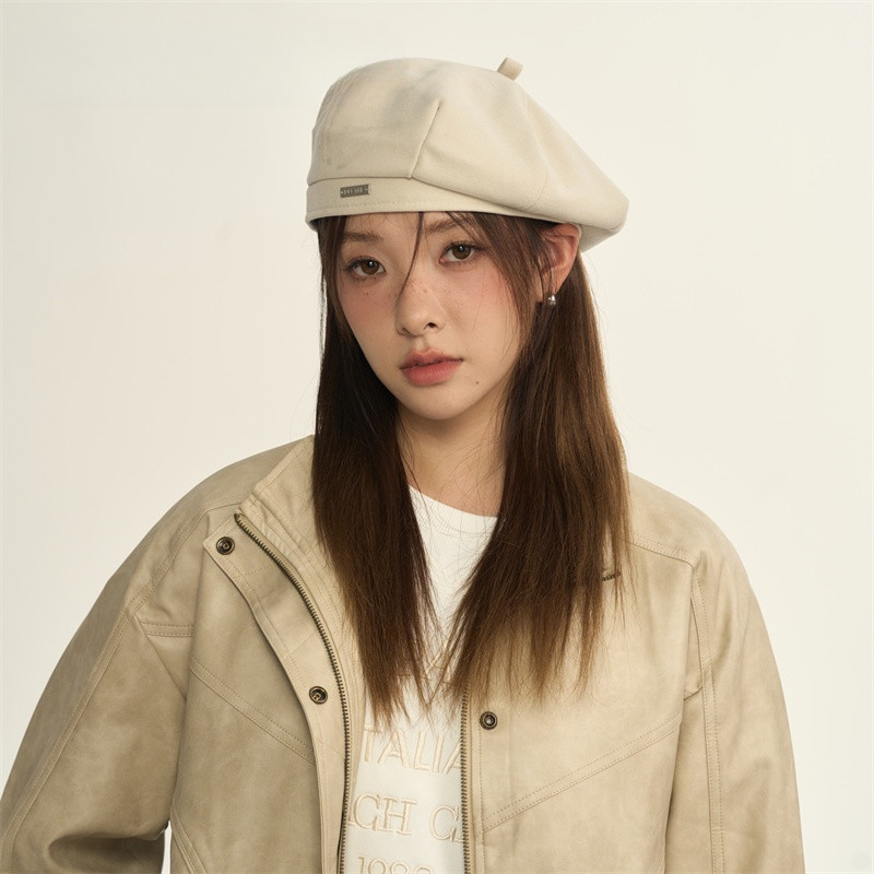 MISSKOI Beret ผู้หญิงสไตล์ใหม่หมวกผู้หญิงแปดเหลี่ยมหมวกฤดูหนาวสไตล์ Face-appearing ฤดูหนาวน้อยจิตรกรหมวกฤดูใบไม้ผลิฤดูใบไม้ร่วงสไตล์ Newsboy หมวก - รูปที่ 2