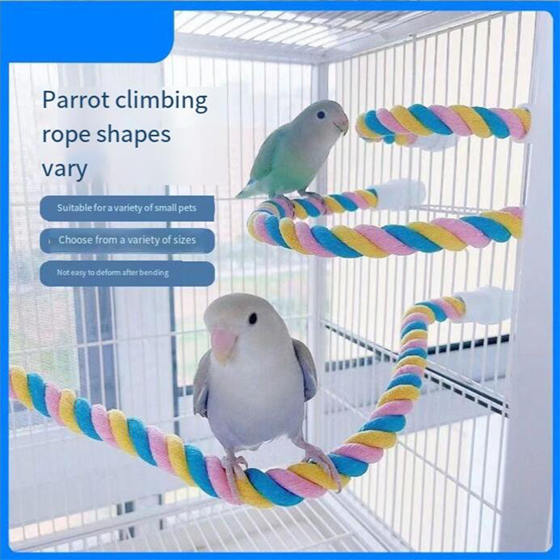 Pet Bird Parrot Chewing Bar Swing Hanging Perch Cage Play Toy [GL]