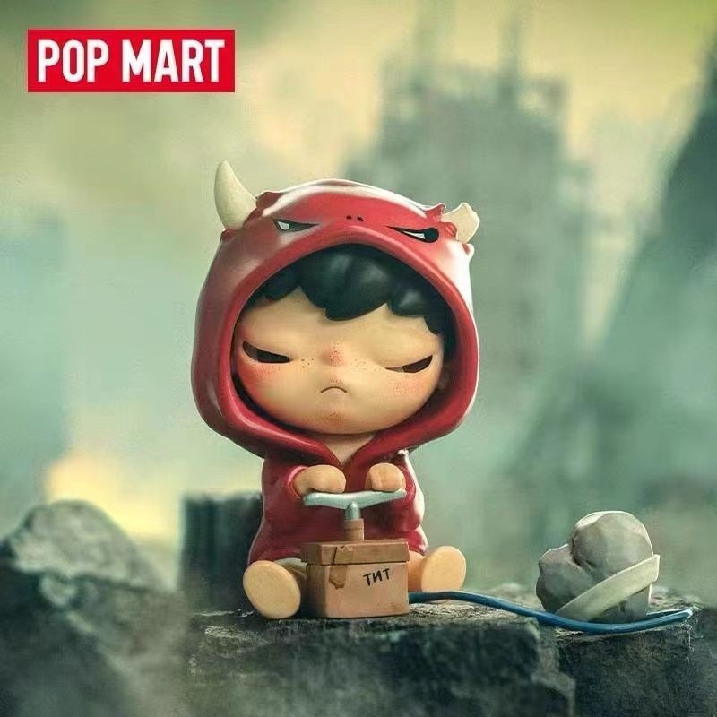 ของแท้ POPMART Hirono V4 MIME ซีรีส์ของเล่นของขวัญอย่างเป็นทางการ