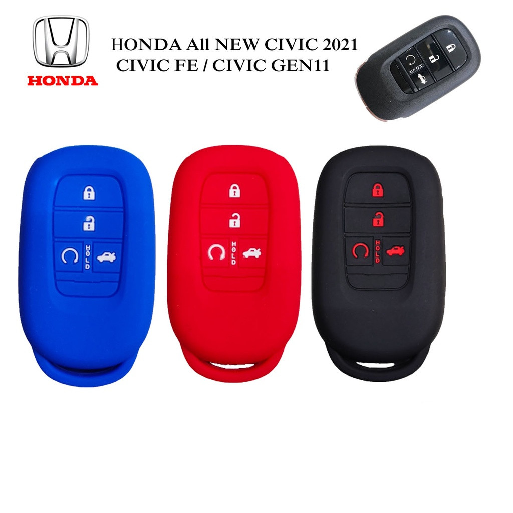 ซิลิโคนกุญแจรถยนต์ ปลอกหุ้มพวงกุญแจ HONDA All NEW CIVIC 2021 / CIVIC FE / CIVIC GEN11