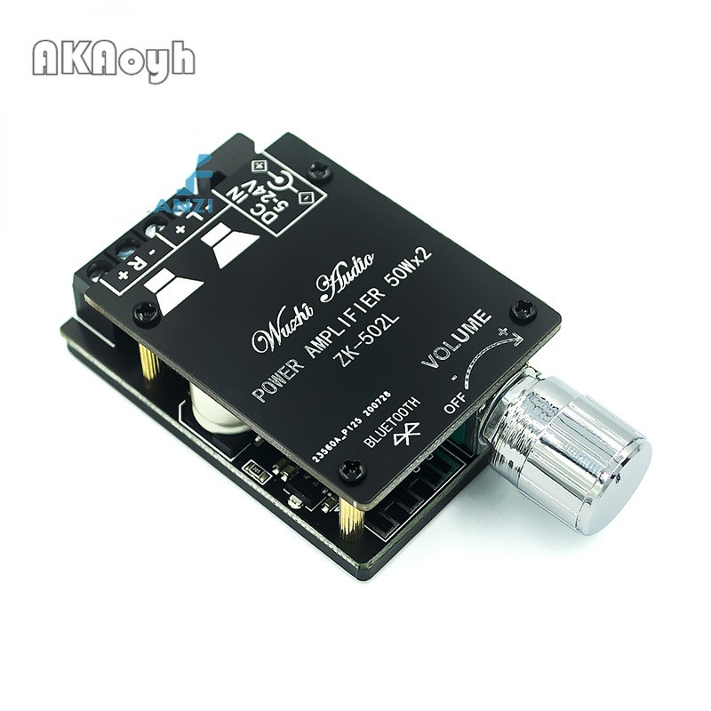 Mini รุ ่ น 20W30W40W50WX2 Bluetooth 5.0 Digital Power Amplifier Board Knob ปรับระดับเสียงพร ้ อมสวิตช ์ 502L