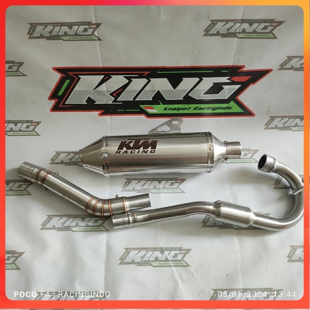 KTM racing ท่อไอเสียเต็มระบบสําหรับ klx150 crf150 yamaha wr155 dtracker 150 คุณภาพสูง