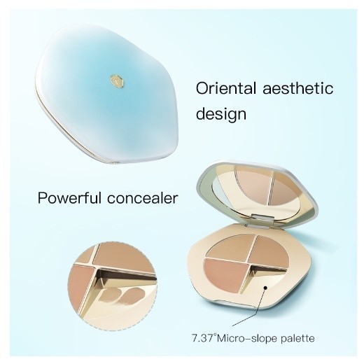 ภาพ คอนซีลเลอร์สามสี Palette 彩ดาดตะกั่ว三色 สดใสผิวโทนสิวเครื่องหมายน้ําตาติดทนนานปกความหมองคล้ําใบหน้าแต่งหน้าคอนซีลเลอร์1.8กรัม+3.3กรัม