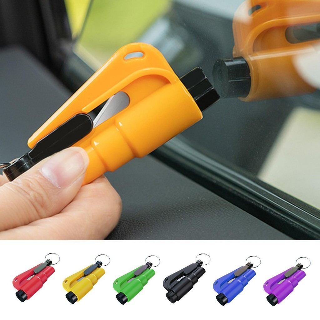 ค ้ อนนิรภัยในรถยนต ์ Cars Window Breaker Multifunctional Lifesaving Emergency Escape Hammer 2 in 1 Vehicle Safety Tool kerith