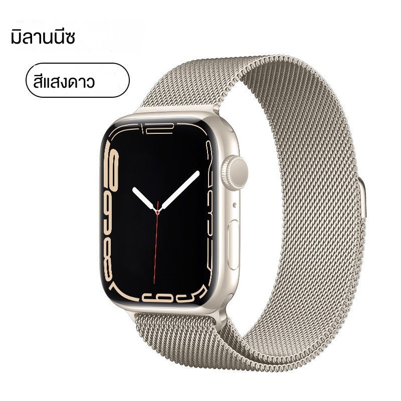 สายนาฬิกา S6มิลาน iwatch7 NICE แม่เหล็กรุ่นที่5 SE โลหะ4สำหรับ applewatch8 S7 Apple Watch