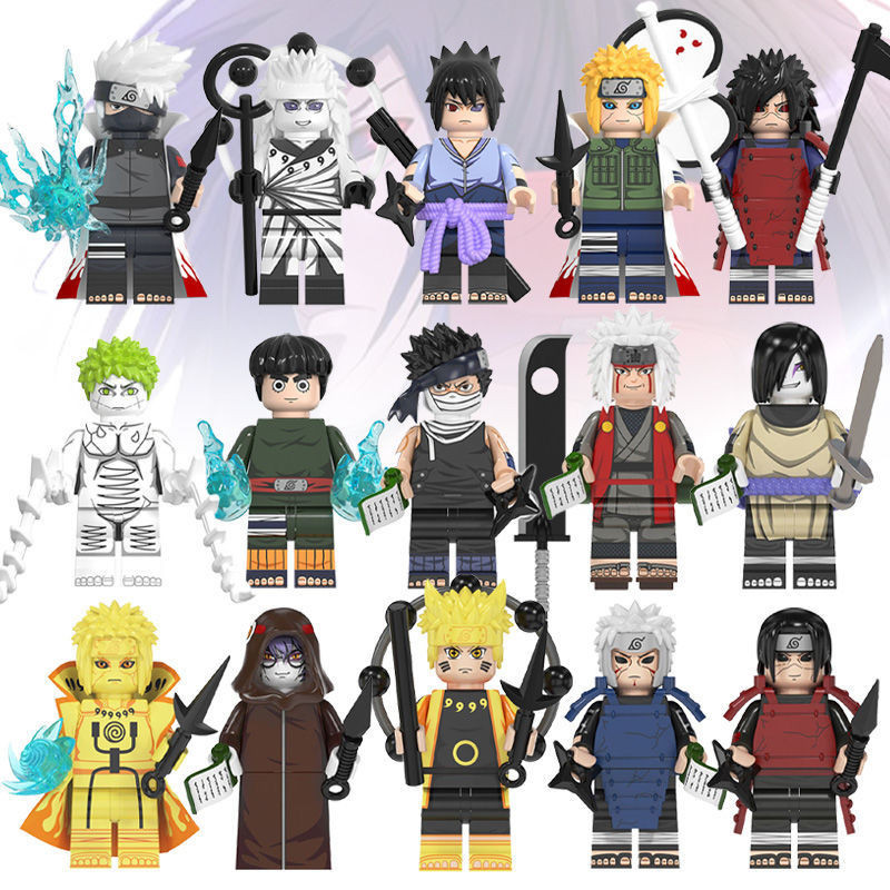 ชุดเต ็ มพร ้ อมจุดดินของเล ่ น Naruto เข ้ ากันได ้ Lego การศึกษา Minifigure Building Blocks ประกอบ Kakashi Naruto Minifigure IBQ9