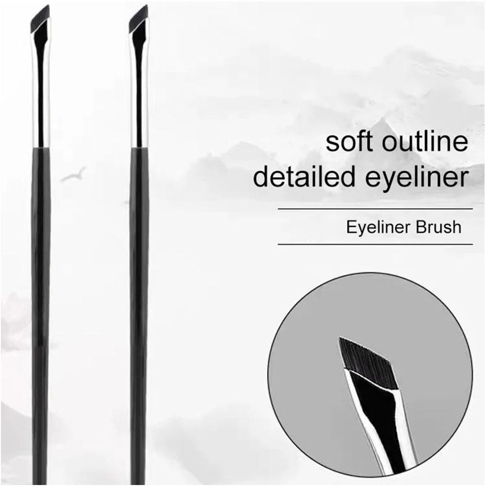 Sickle Eyeliner Brush Flat Angled Blade แปรงอายไลเนอร ์ มีด-Edge Sickle Fine Eyebrow Firming L1X7
