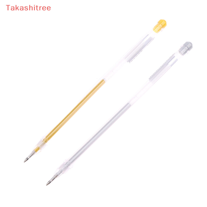 (Takashitree 🏠 1 ชิ ้ นปากกาหมึกเจลคลาสสิก Gelly Roll Art Highlight ปากกามาร ์ กเกอร ์ สีขาวเงินทอง Art Paing วาด Art Marker ปากกา