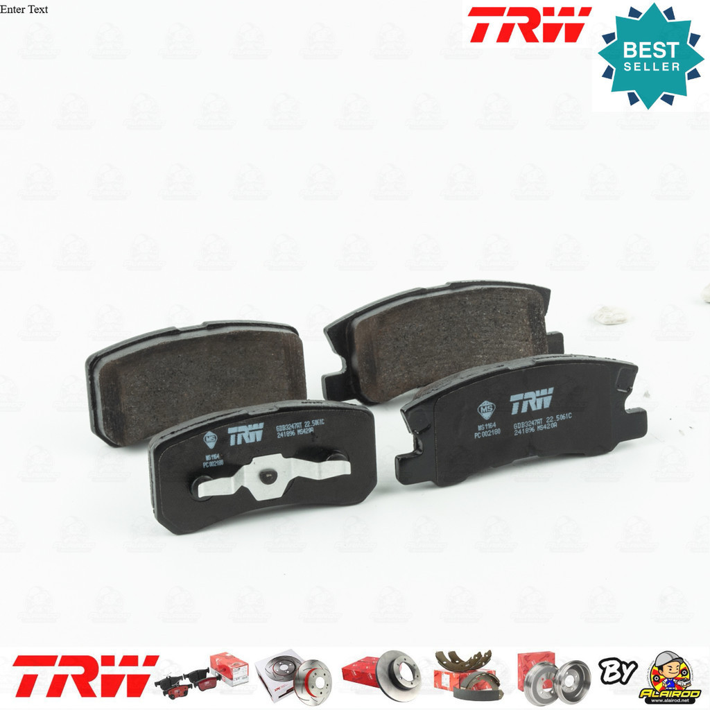 TRW ตัว TOP DTEC ผ้าเบรคหลัง GDB 3247 DT สำหรับ MITSUBISHI SpaceWagon ปี 2004-2011