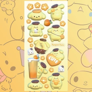 SANRIO สติ๊กเกอร์พกพา การ์ตูน ซานริโอ สติ๊กเกอร์ วัสดุตกแต่ง สติ๊กเกอร์คู่มือ