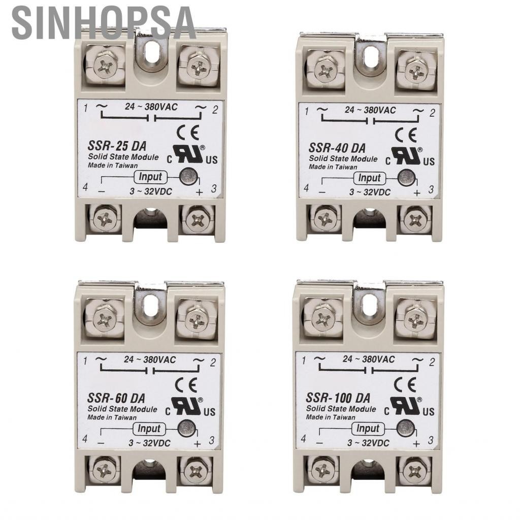 Sinhopsa Single Phase Solid State Relay Low Noise No Spark Module for Power Control Application