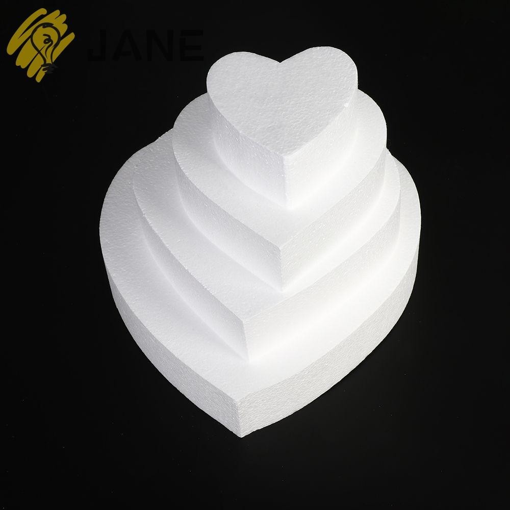 Jane เค ้ กโฟมแม ่ พิมพ ์ ดอกไม ้ ตกแต ่ ง Sugarcraft Dummy รูปหัวใจ