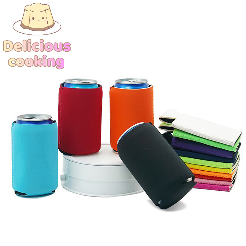 [ทําอาหารแสนอร่อย] แขนเบียร์ Camping Can Cup ฝาครอบโซดา Neoprene Drink Bottle Sleeve [ใหม่]