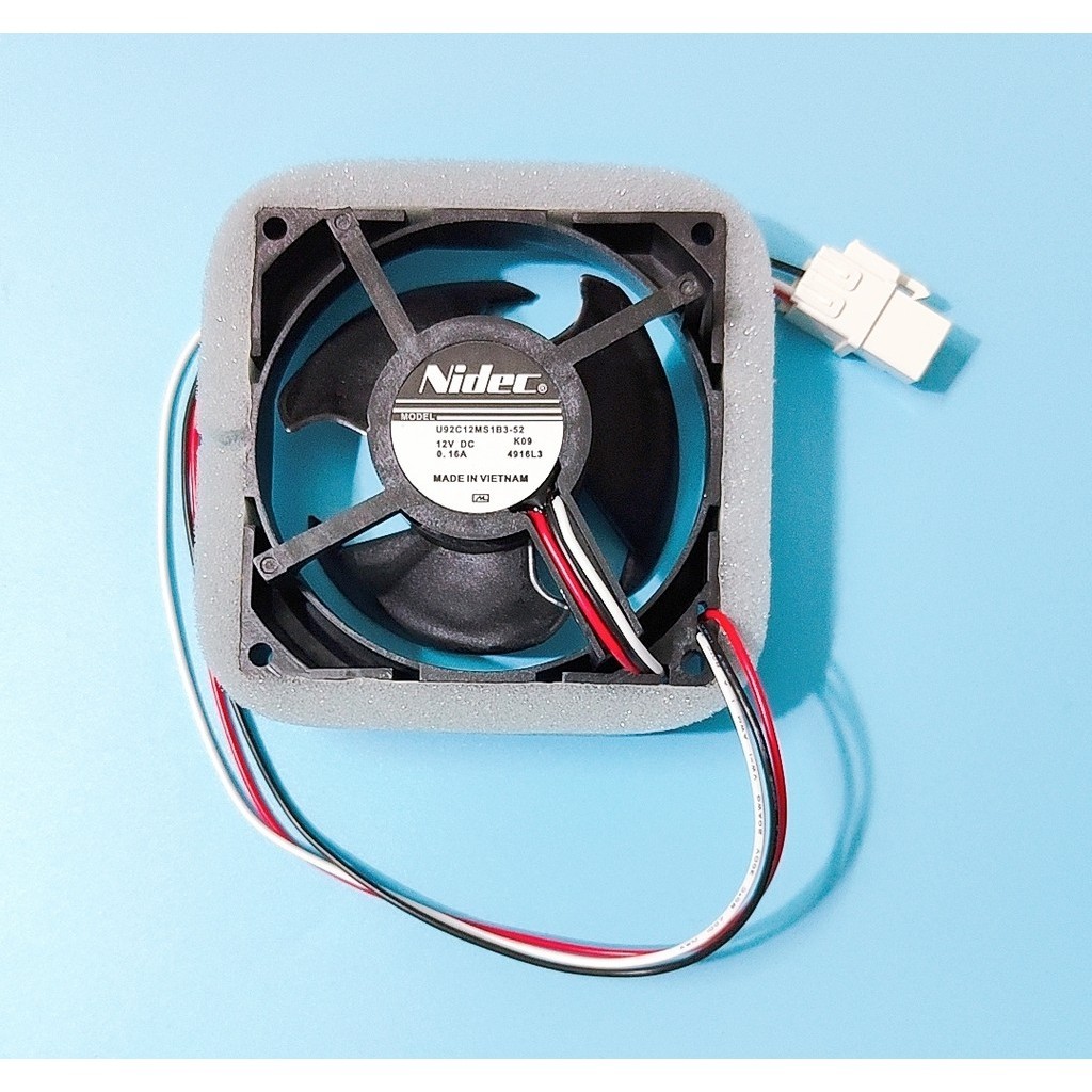 NIDEC U92C12MS1B3-52 ตู้เย็นพัดลมระบายความร้อน 9CM 12V 0.16A