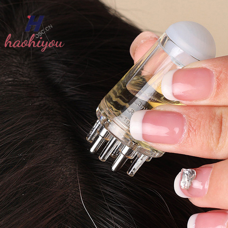 <haohiyou> Scalp Applicator Liquid Comb เครื่องนวดรักษาการเจริญเติบโตของเส้นผม