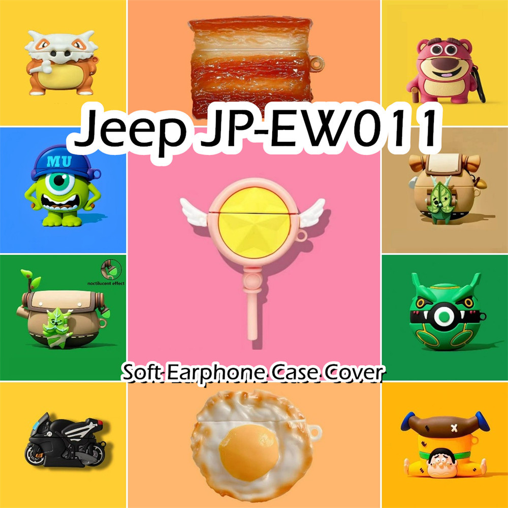 พร้อมส่ง! นําไปใช้กับ Jeep JP-EW011 เคส Case เคสหูฟัง การ์ตูนตลก ซิลิโคนนุ่ม เคส เคสหูฟัง NO.4