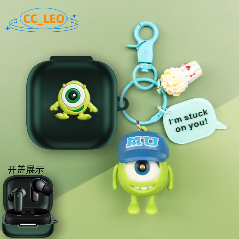 For Anker Soundcore R50i NC Case Cartoon Burger Keychain Pendant Mario Soundcore P30i Silicone Soft Case Cute Anker Soundcore P30i Shockproof Shell Protective Cover