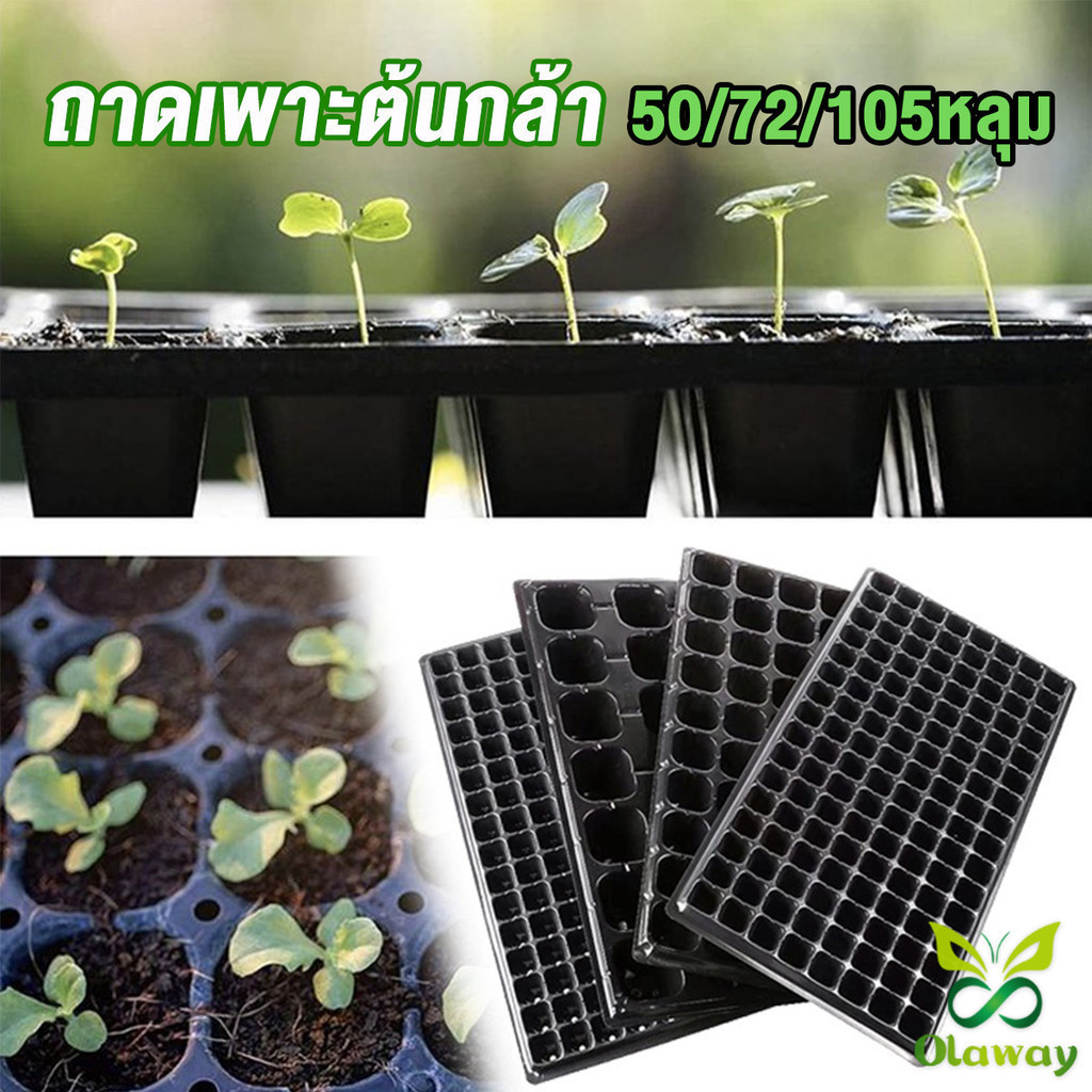 Olaway ถาดเพาะต้นกล้า ถาดเพาะชำ ถาดเพาะเมล็ด ใช้ซ้ำได้ Seedling Tray