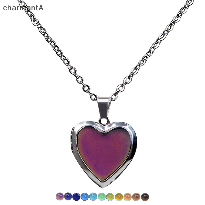 Charmanta Mood Necklace สร้อยคอจี้หัวใจ สร้อยคอเปลี่ยนสีควบคุมอุณหภูมิ VN