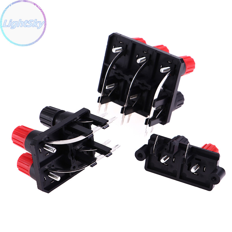 Lightsky 2 4 6 ตําแหน่ง Bend Pin แจ็คเสียงภายนอกลําโพงเครื่องขยายเสียง Banana Plug TH