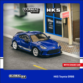 Tarmac Works 1/64 GLOBAL64 HKS Toyota GR86 Blue Metallic T64…
