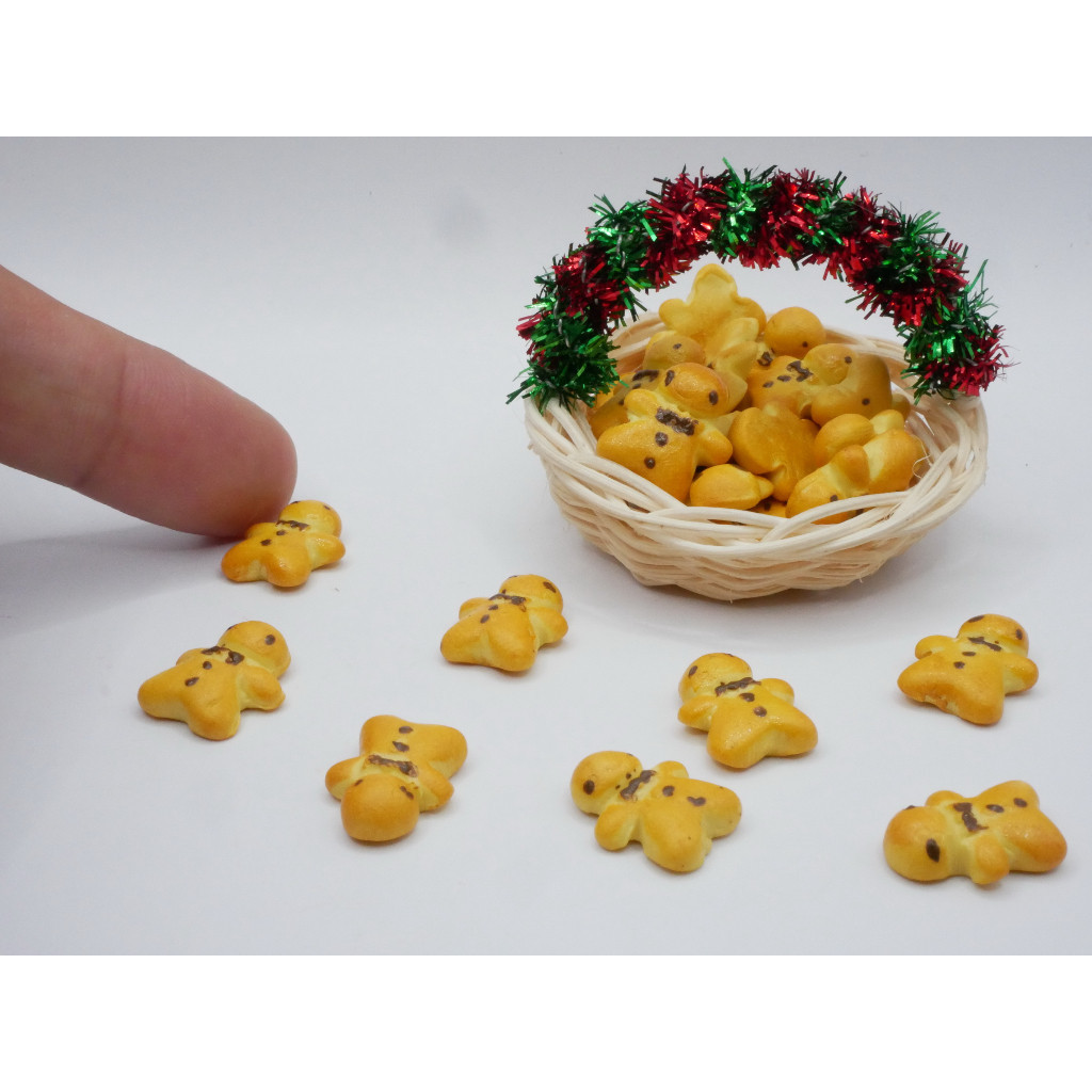 ขนม Gingerbread (ราคา/ชิ้น) Christmas คริสมาสต์ ขนมปังจิ๋ว ขนม ของจิ๋ว ของตกแต่ง