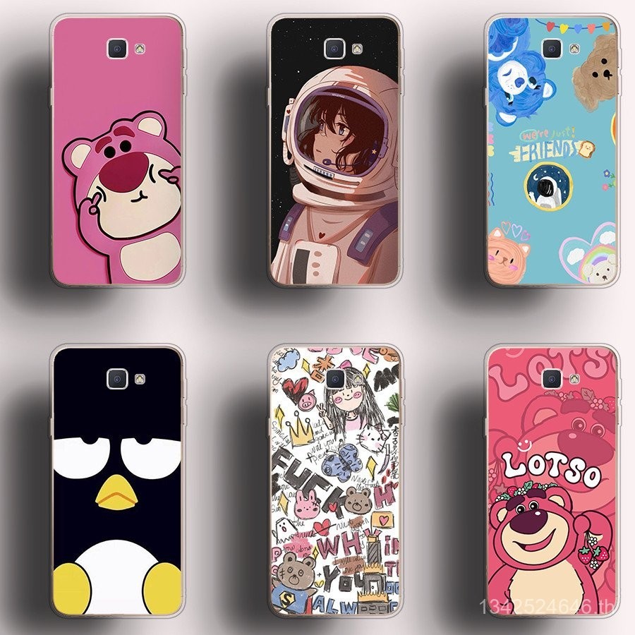 เหมาะสําหรับ Samsung Galaxy J7pro J7prime J4 J4Plus เคสโทรศัพท์ TPU นิ่มปุ่มเคลือบด้วยไฟฟ้าเปลือกป้องกันดูดซับแรงกระแทก