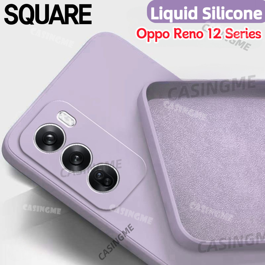 Oppo Reno12 12Pro 5G 2024 Square Liquid Casing สําหรับ Oppo Reno 12 Reno12 OppoReno12 Pro 12Pro 5G 4G 2024 เคสโทรศัพท์สแควร์ซิลิโคนกันกระแทกนุ่มปกหลังปลอก