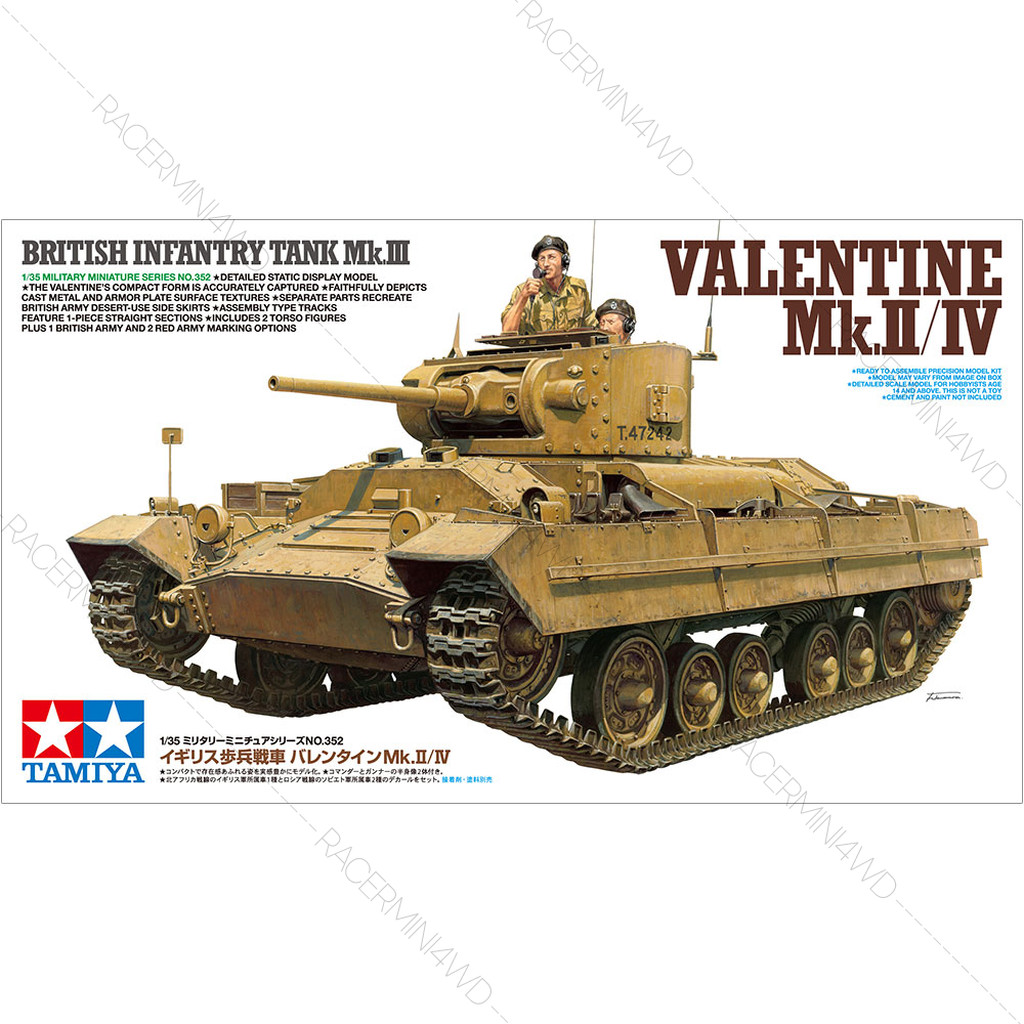 TAMIYA 1/35 British Infantry Tank Mk.III Valentine Mk.II/IV 35352