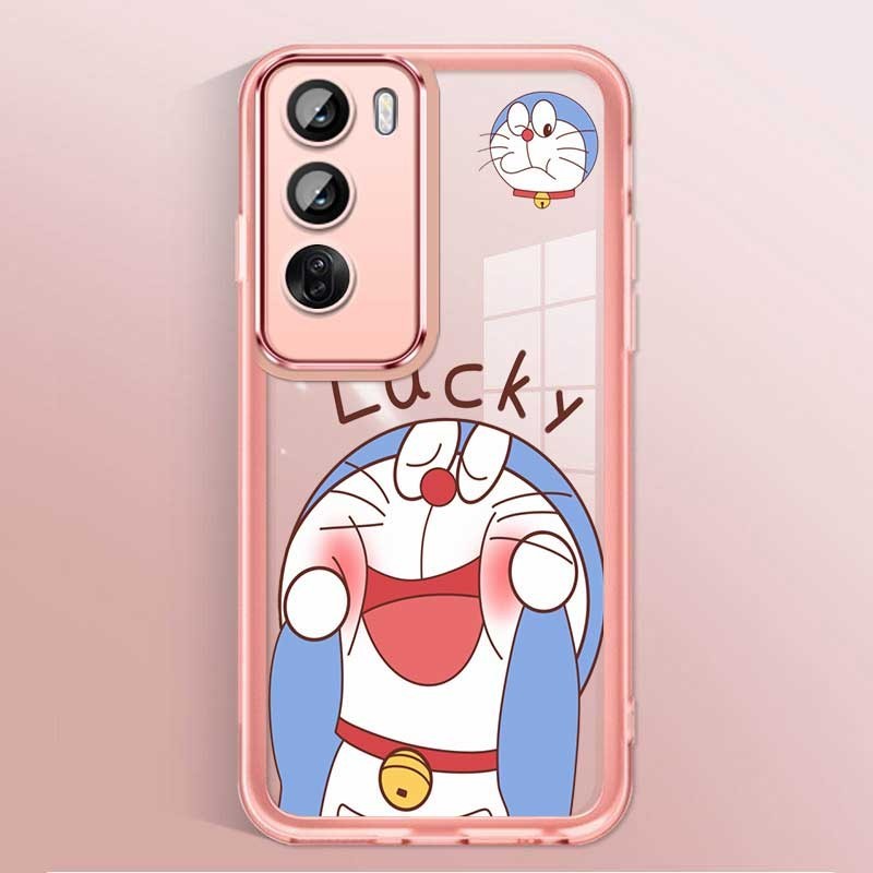 Vivo Y200 5G Y19s Lucky Cat Doraemon Casing Clear Candy Silicon Case Camera Protector Soft Case Cover