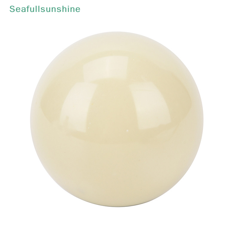 Seaf&gt; ลูกบอลสระว่ายน้ํา 1 ชิ้น ลูกบอลฝึกบิลเลียดสีขาว ลูกบอลสนุ๊กเกอร์ ลูกบอลคิวสําหรับ 57.2 มม. ได้ดี
