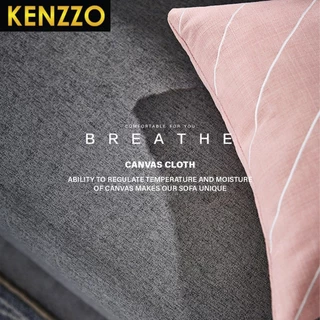 🚚 พร้อมส่ง KENZZO: โซฟา โซฟาปรับนอน 3 ระดับ ผ้าแคนวาส ขนาด 2/3/4 ที่นั่ง (Guerra Multifunctional Sofa Bed )