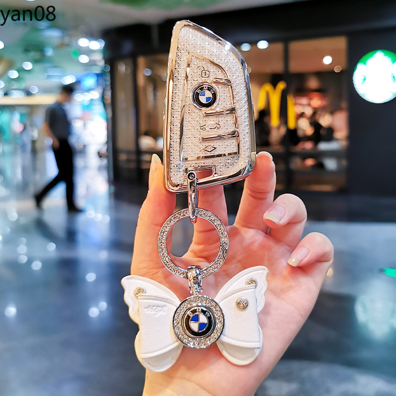 แฟชั่น TPU ฝาครอบกุญแจรถสําหรับ BMW 2 3 5 7 Series 6GT X1 X3 X5 X6 F45 F46 G11 G12 G20 F48 G01 G30 G32 F15 F85 F16 F86 Key Chain