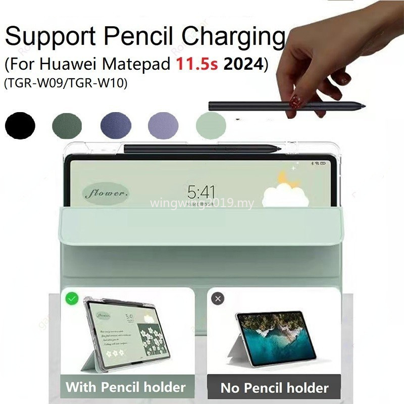พร้อมที่ใส่ดินสอสําหรับ Huawei MatePad 11.5 S 2024 ปกหนังสืออัจฉริยะสําหรับ MatePad 11.5 S 11.5S TGR