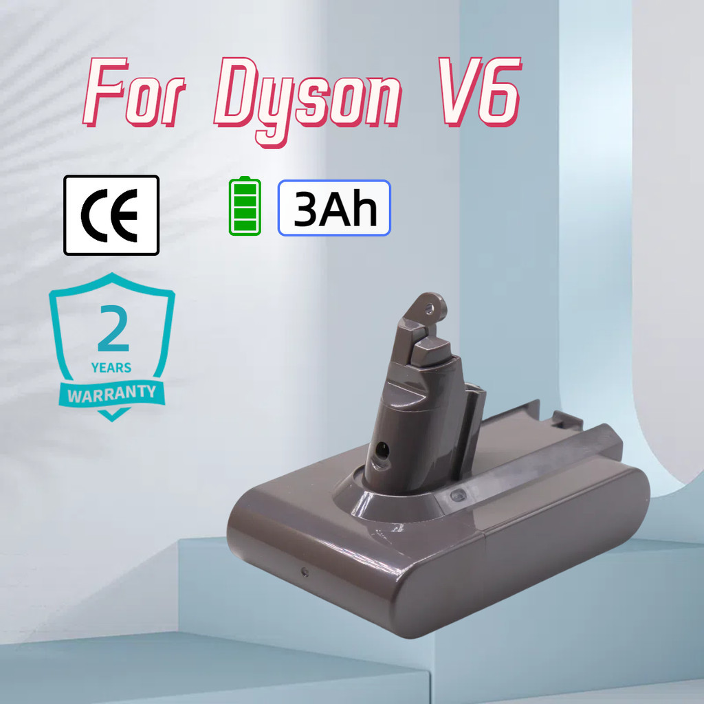 แบตเตอรี่เครื่องดูดฝุ่น Dyson V6 25.2V 3Ah Battery V6 Handheld Clean DC58 DC59 DC61