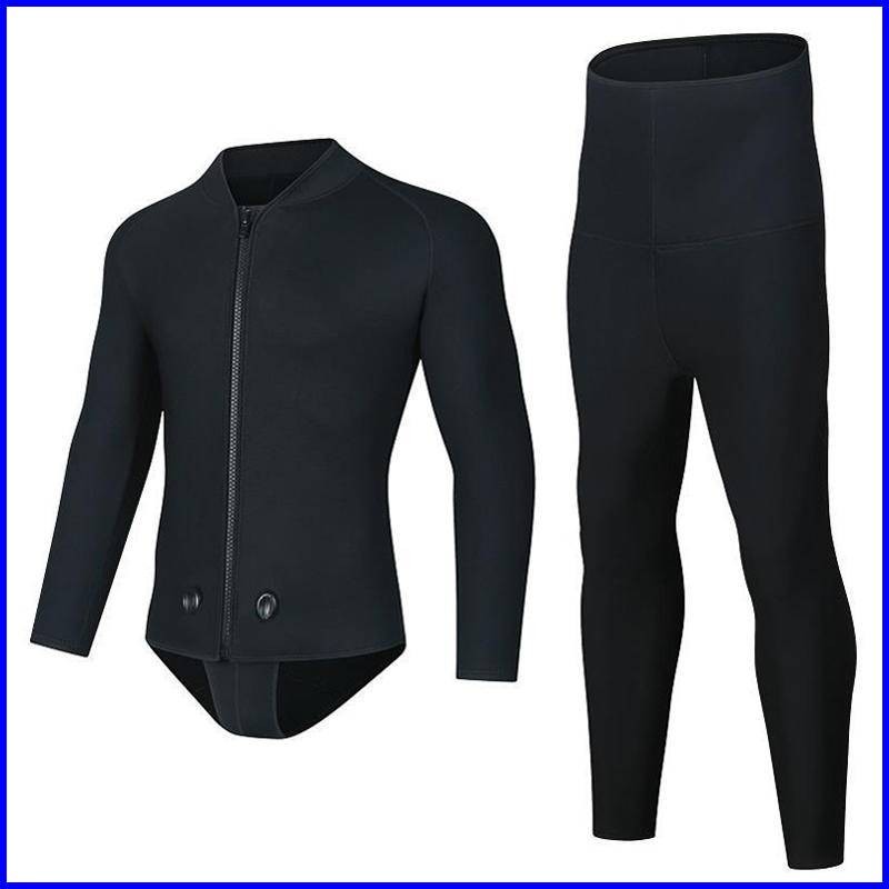 พร้อมสต็อก BLUE DIVE 3mm Wetsuit ผู้ชายผู้หญิง Neoprene สองชิ้นอบอุ่นด้านหน้าเปิด ykk ซิปออกแบบดําน้ํา