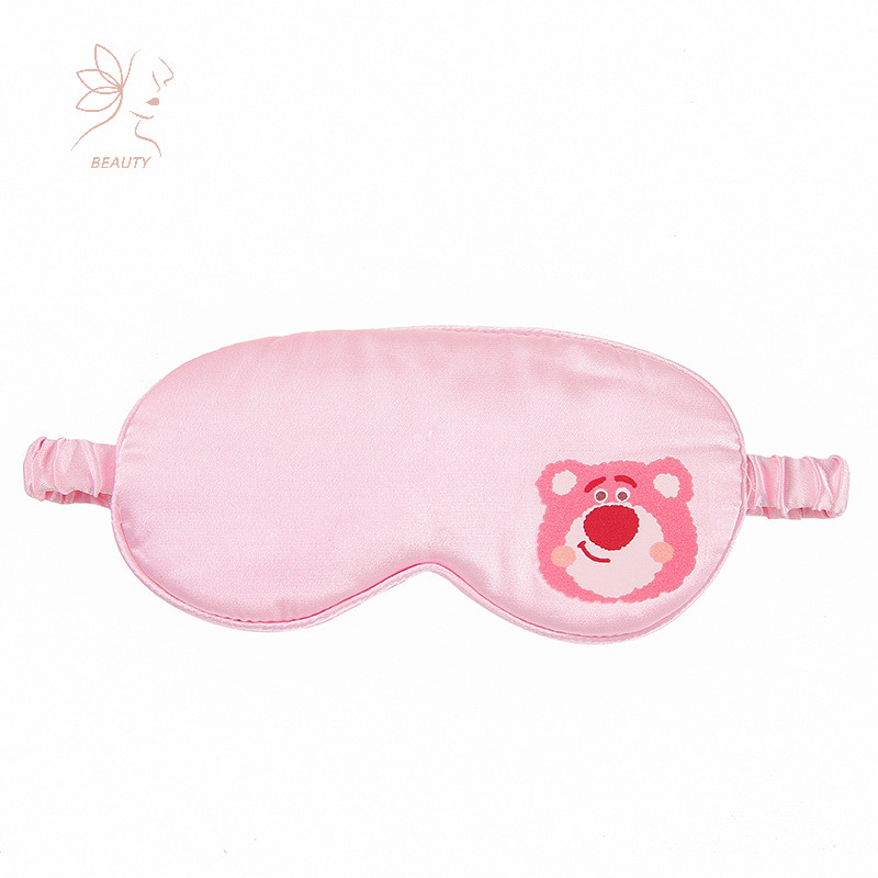 [maybeauty] Sanrio เลียนแบบ Silk Eye Mask สําหรับ Sleeping Breathable Eyeshade Cover สําหรับ Travel Nap Soft Comfort Blindfold Night Eyepatch {TH}