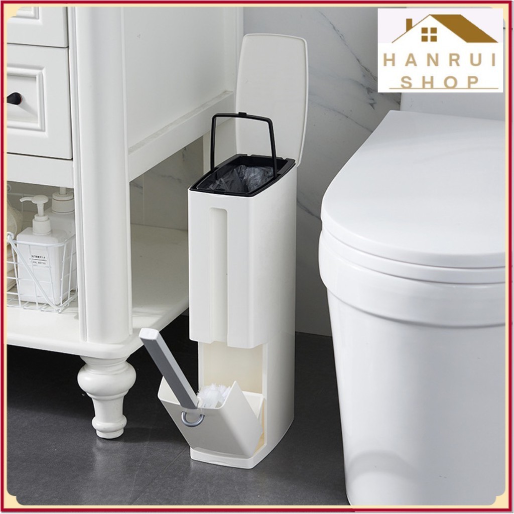 ACOK BATHROOM TRASH BIN พร้อมแปรง