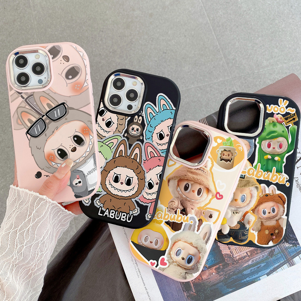 เคสคู่รัก Labubu ลาบูบู้ น่ารักสำหรับ เคส OPPO A16 A18 A7 A12 A5s A57 A38 A58 A78 A17 A5 A53 A3s A54