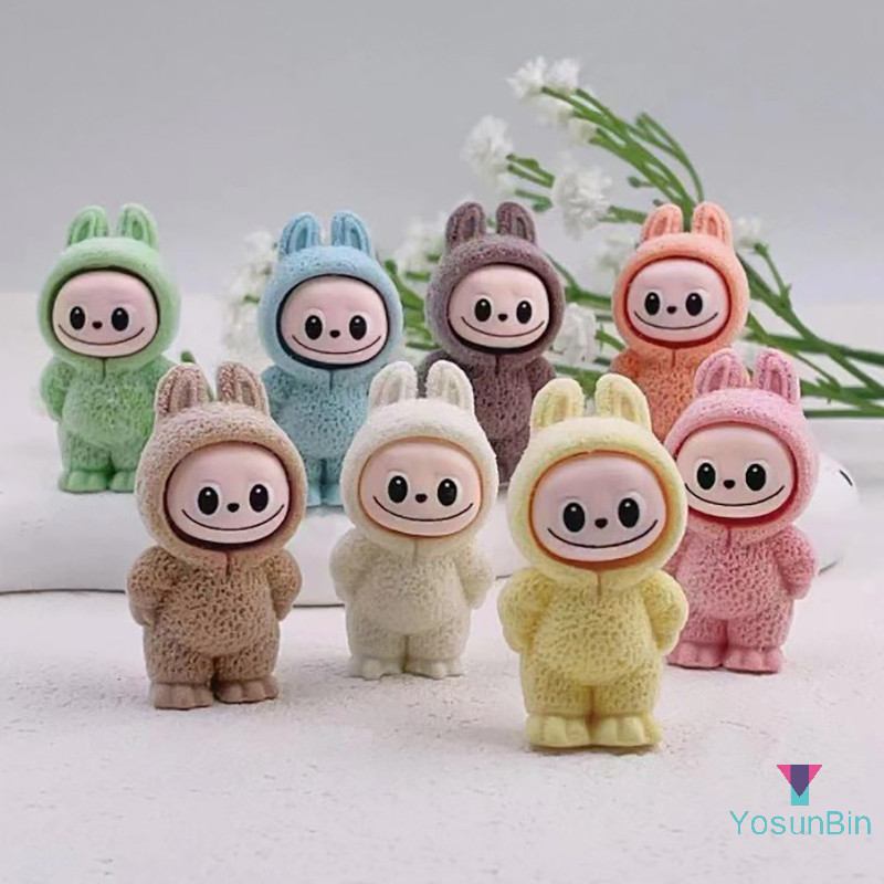 Yosunbin] สุ่ม Labubu The Monsters Excig Cardiac Macarone อะนิเมะ Action Figure รูปปั้นตุ๊กตาเด็กของเล่นของขวัญใหม่