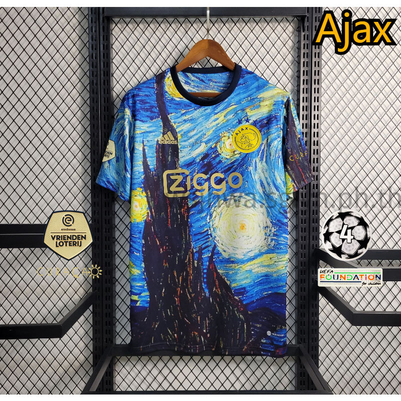 23/24 Ajax Jersey Oil Painting Special Edition S-2XL สามารถปรับแต่งชื่อ