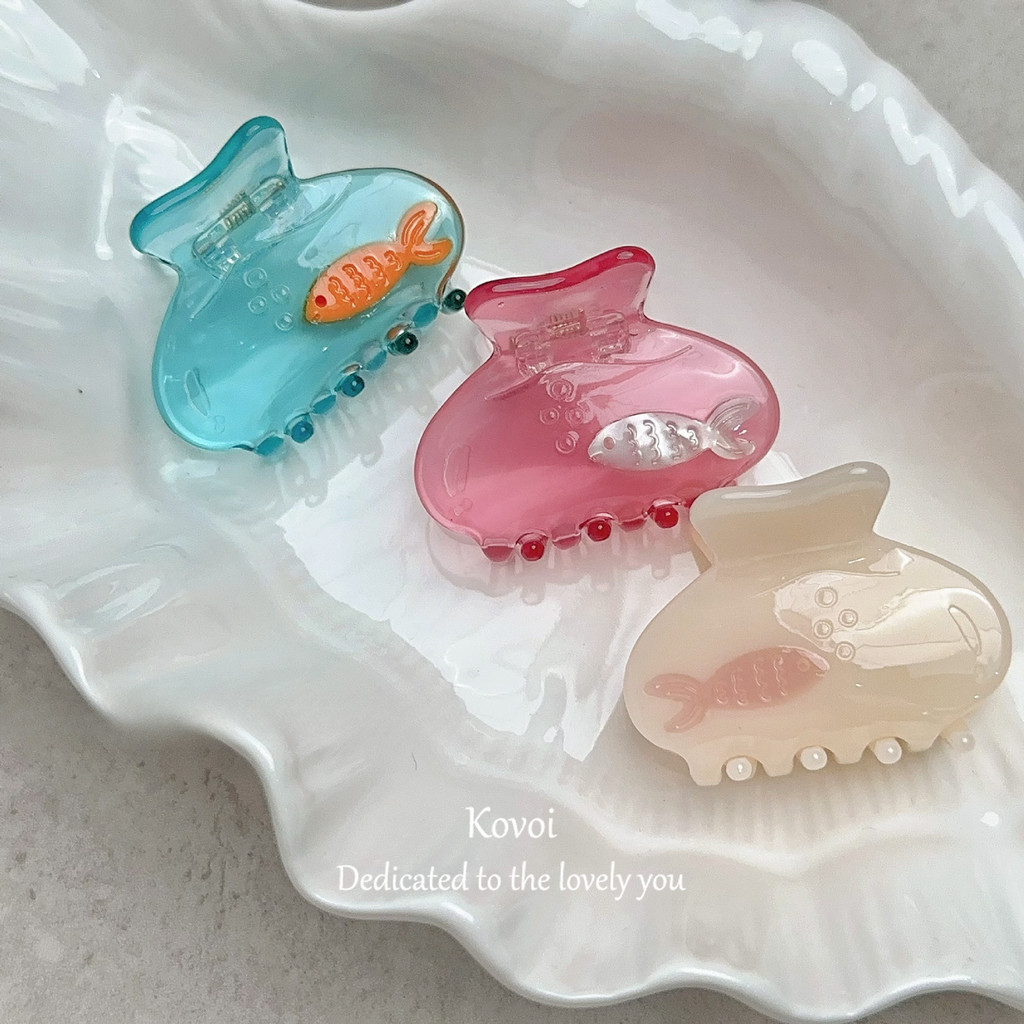 โคโวอิ/นิช ปลาทองน้อยน่ารักขนาดกลางครึ่งฉลามคลิปเย็นกลับคลิปหัว