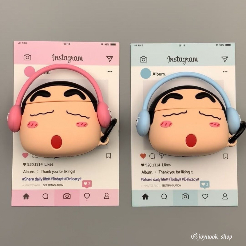 เคส airpods 4 casetify Crayon ShinChan Case airpods Pro2 หูฟังปกคลุมสำหรับ Apple airpods 2/3 เคสหูฟัง