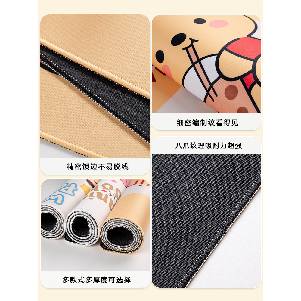 ภาพประกอบแผ่นรองเมาส์สุนัขแผ่นรองโต๊ะขนาดใหญ่สาวแผ่นรองโต๊ะทํางานสํานักงานที่มีมูลค่าสูงในครัวเรือนแป้นพิมพ์คอมพิวเตอร - รูปที่ 2