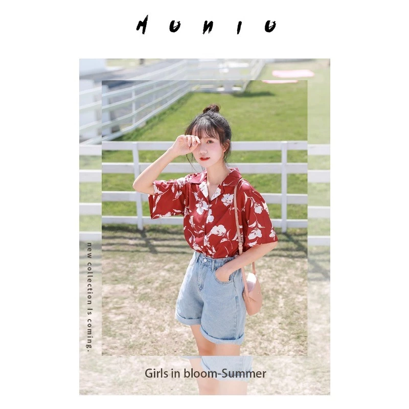 เสื้อเชิ้ตแขนสั้น ปกฮาวาย ลายดอก ลายกราฟฟิก ผ้าไหมอิตาลี thumbnail 5