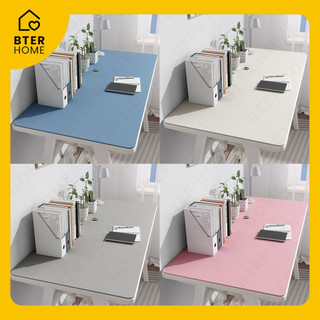 Bter Home Taplak Meja Kerja Belajar Polos Minimalis Deskmat PVC Anti Air Tahan Panas Anti Slip