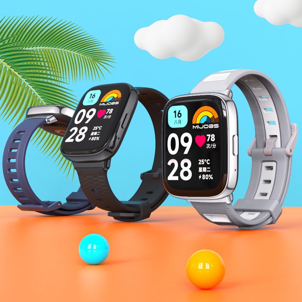 MIJOBS สําหรับ Redmi Watch 3 Active นาฬิกากันน้ําโลหะ Quick Release Connector เปลี่ยน Accesorries