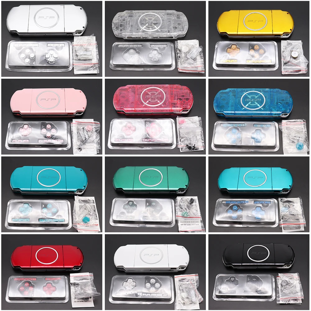 เคสเชลล์สําหรับ PSP3000 พร้อมปุ่มสําหรับ Sony PSP 3000 เกมคอนโซลคอนโทรลเลอร์คลุมทั้งหมดชุดอะไหล่ซ่อม
